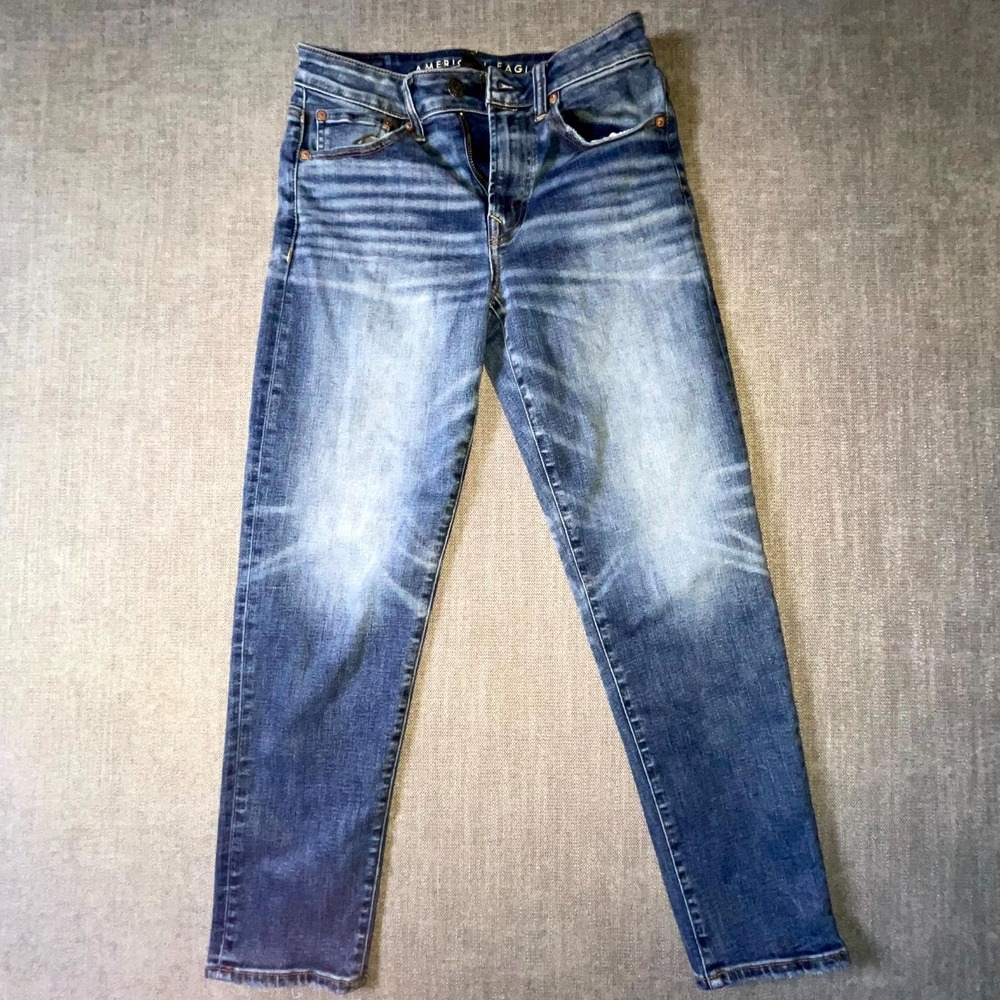 American Eagle Outfitters AirFlex Temp Tech Jeans Women 28x32 Blue Denim Stretch